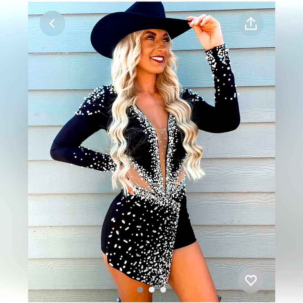 Texas Rhinestone Bling Romper
